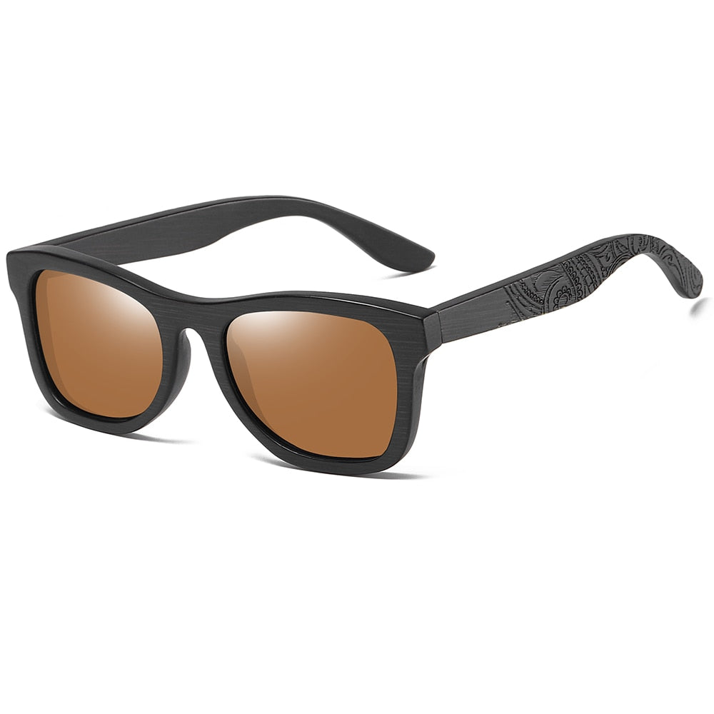 Lunettes de Soleil Polarisées 100% Bambou Noir