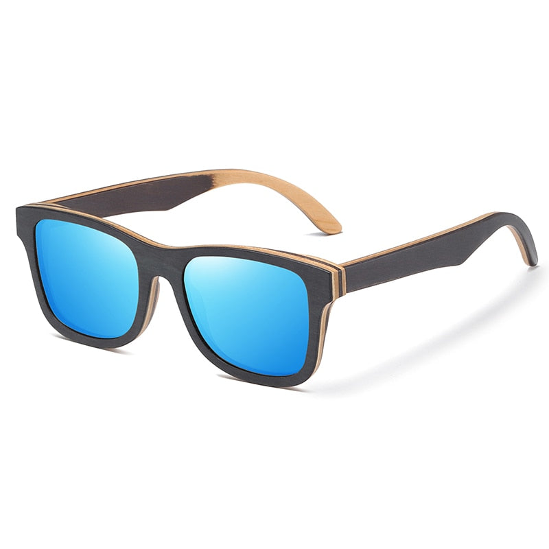 Lunettes de Soleil Polarisées en Bambou Skateboard