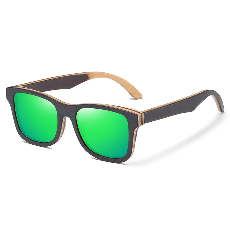 Lunettes de Soleil Polarisées en Bambou Skateboard