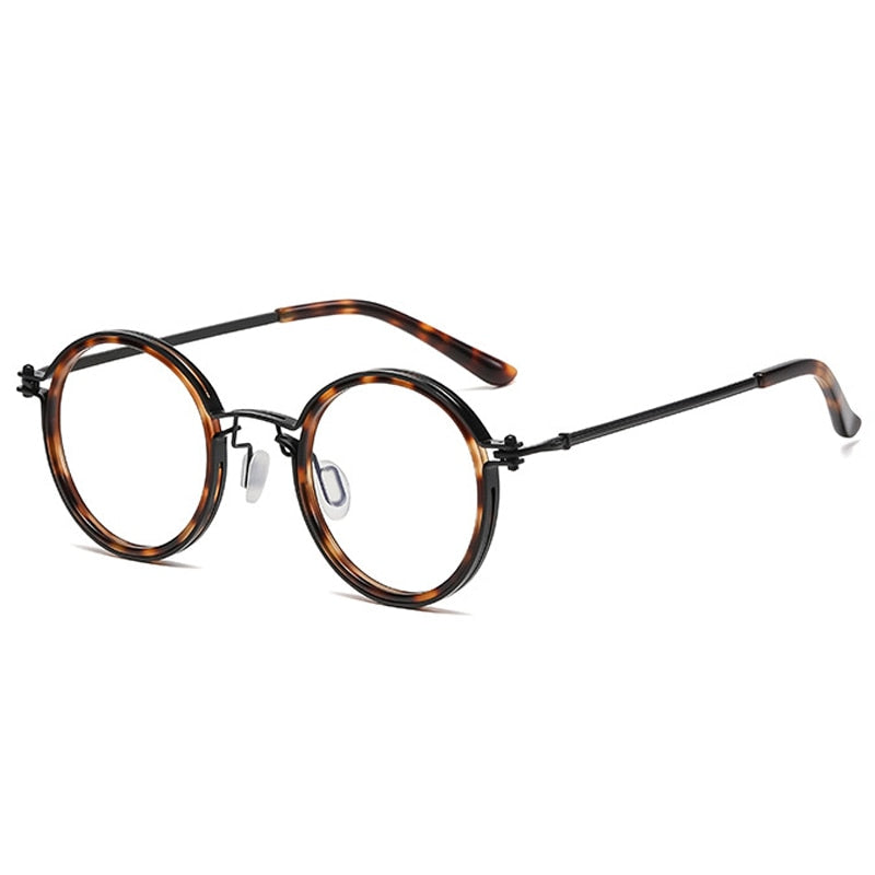 Lunettes Loupes Rondes Multifocales Vintage Anti Lumière Bleue