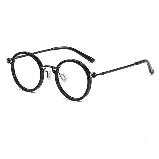 Lunettes Loupes Rondes Multifocales Vintage Anti Lumière Bleue