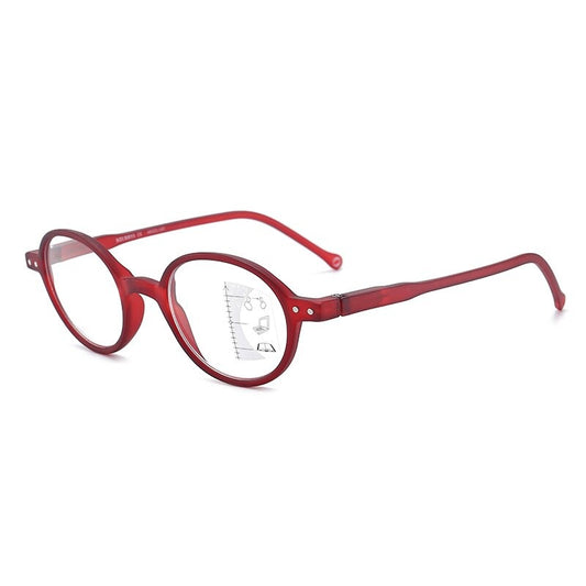 Lunettes Loupes Rondes Progressives Anti Lumière Bleue