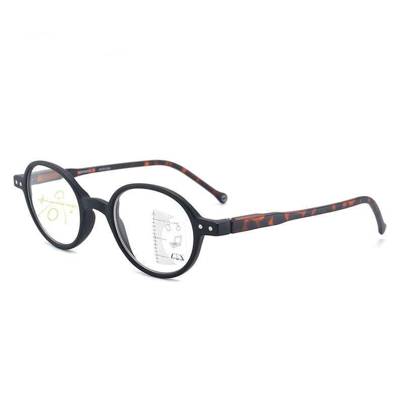 Lunettes Loupes Rondes Progressives Anti Lumière Bleue