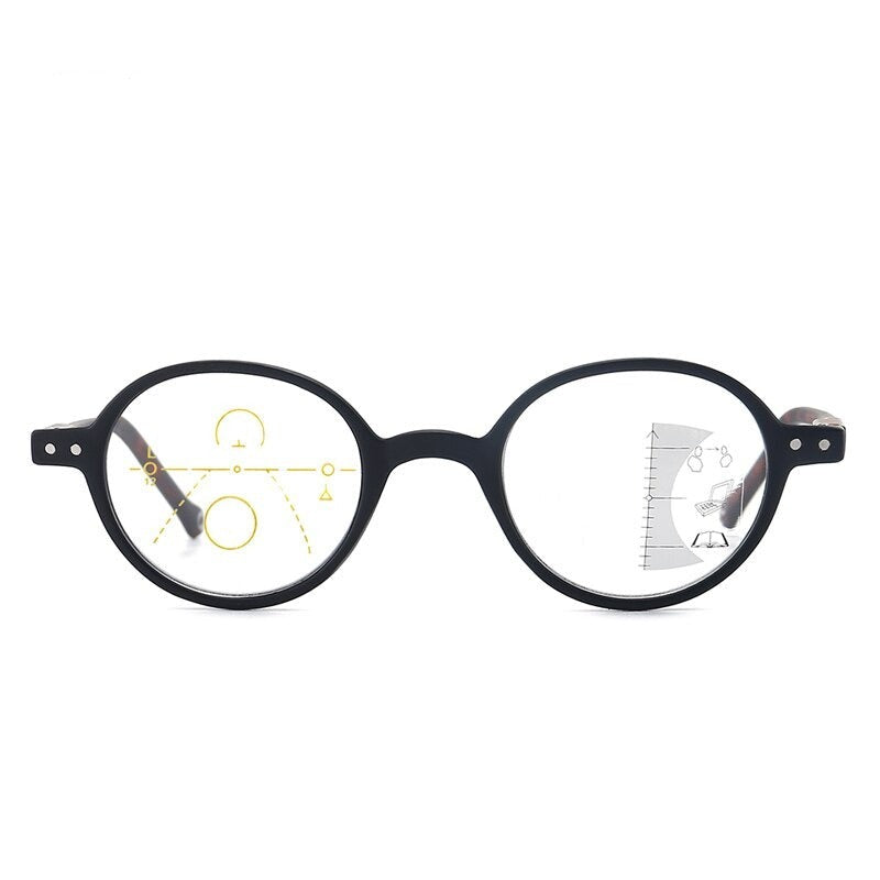 Lunettes Loupes Rondes Progressives Anti Lumière Bleue