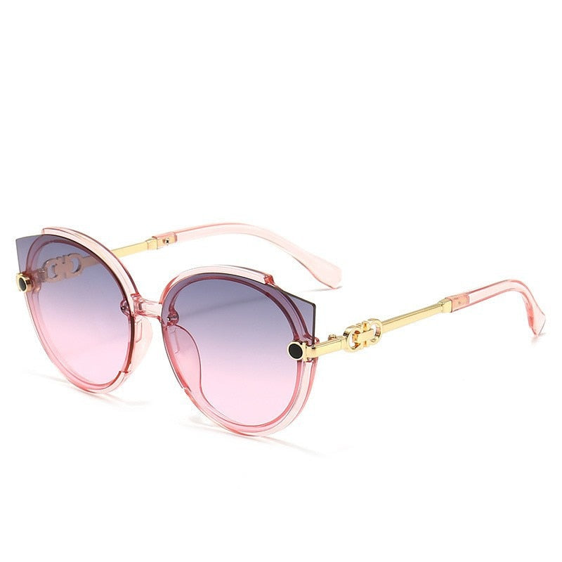 Lunettes de Soleil Cateye Rondes