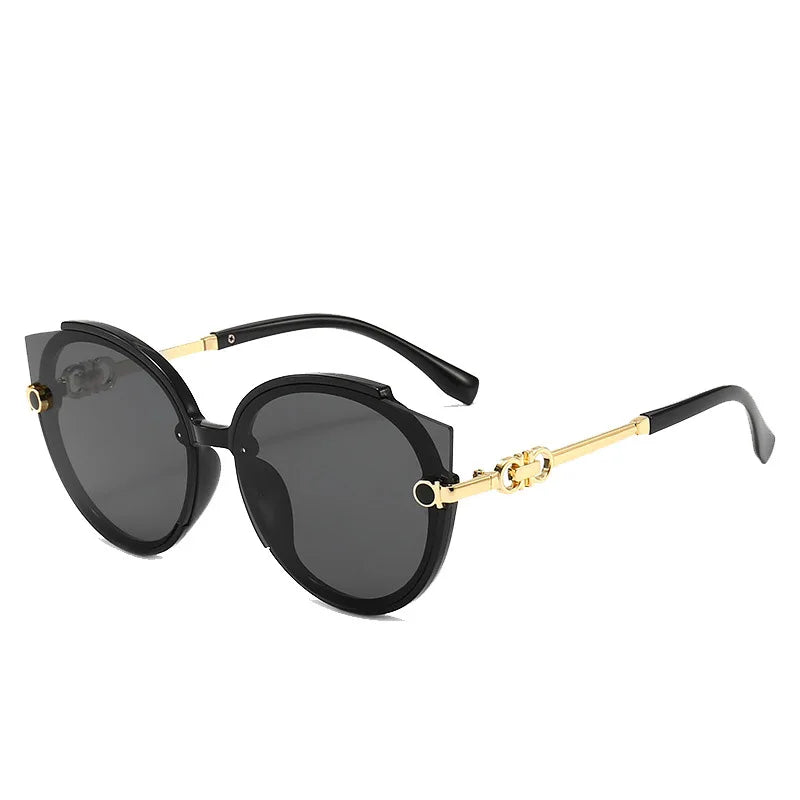 Lunettes de Soleil Ronde Cat Eye