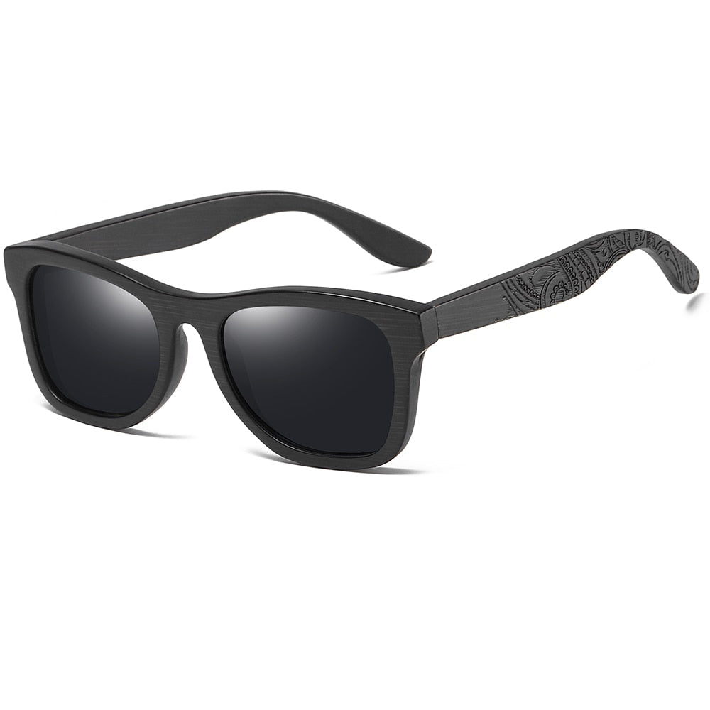 Lunettes de Soleil Polarisées 100% Bambou Noir