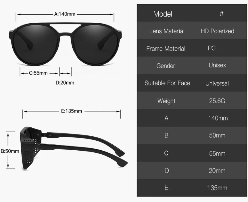 Lunettes de Soleil Polarisées Ronde Sahara